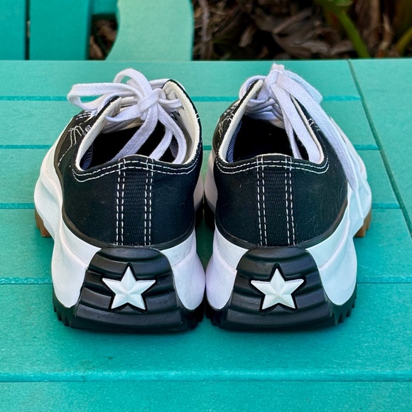 CONVERSE Chuck Taylor Canvas Run Star Hike Platform Low Top Black Women's 7 - Picture 13 of 16